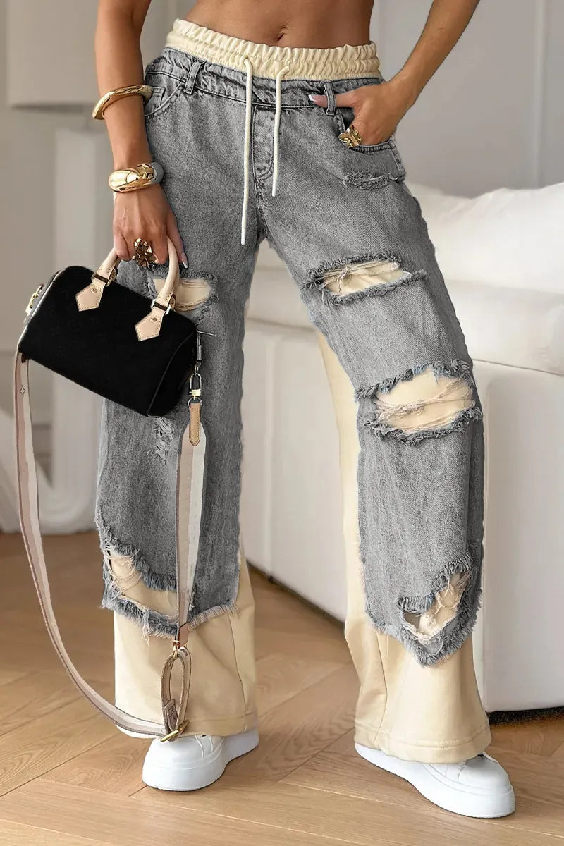 Ripped Denim Pants