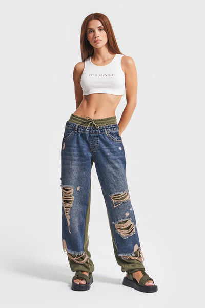 Ripped Denim Pants