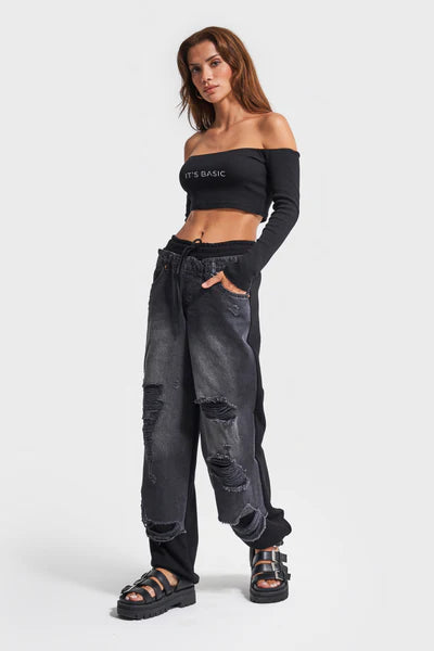 Ripped Denim Pants